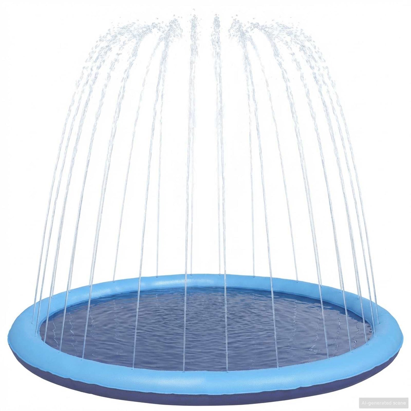Splash Pad for Kids and Dogs Folding Blue Ø150 x 10 cm PVC