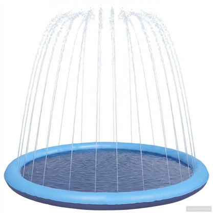 Splash Pad for Kids and Dogs Folding Blue Ø150 x 10 cm PVC