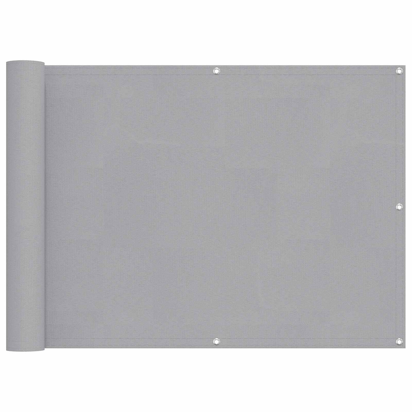 Balcony Screen Light Grey 75 x 200 cm PU coated oxford alu