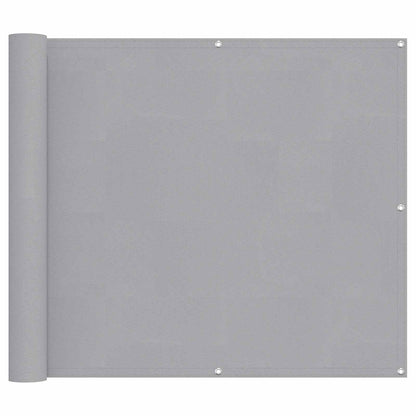 Balcony Screen Light Grey 100 x 200 cm Oxford Fabric