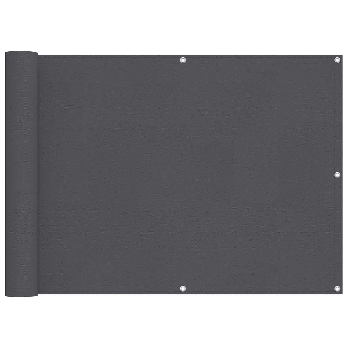 Balcony Screen Anthracite 75 x 200 cm PU coated oxford alu