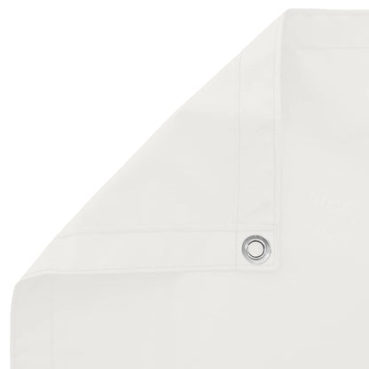 Balcony Screen White 100 x 400 cm Oxford Fabric