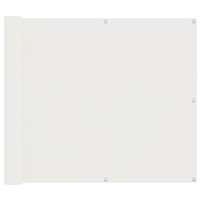 Balcony Screen White 100 x 400 cm Oxford Fabric