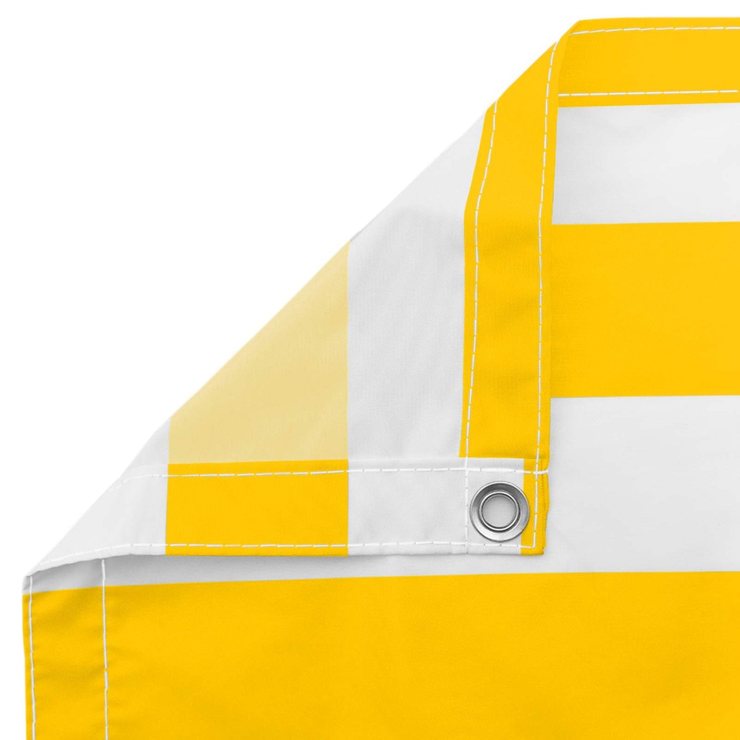 Balcony Screen Yellow and White 110 x 200 cm Oxford Fabric