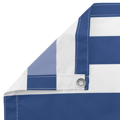 Balcony Screen Blue and White 100 x 400 cm Oxford Fabric