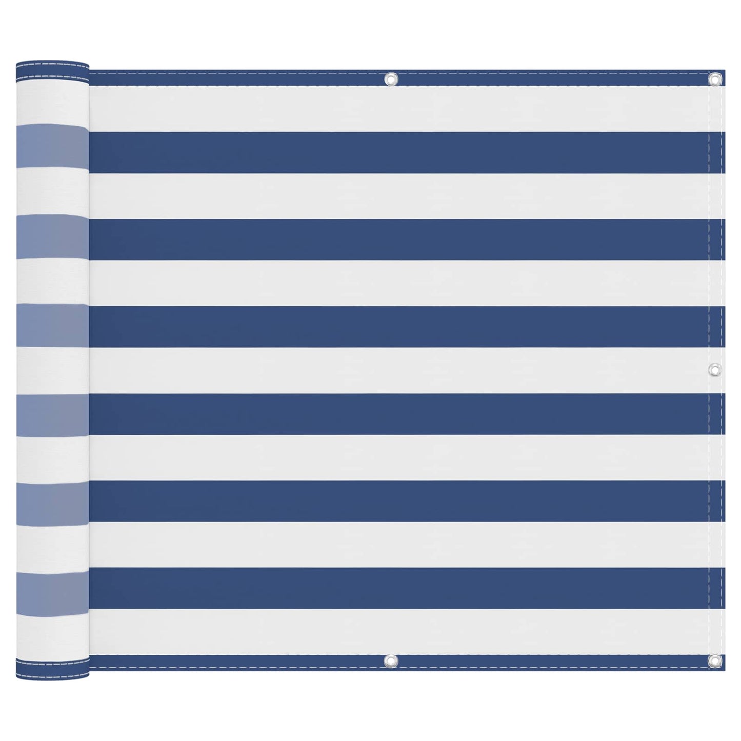 Balcony Screen Blue and White 100 x 400 cm Oxford Fabric