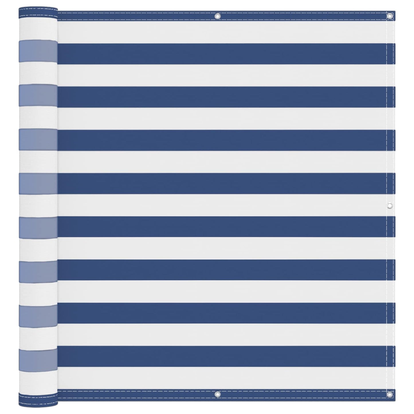 Balcony Screen Blue and White 110 x 1000 cm Oxford Fabric