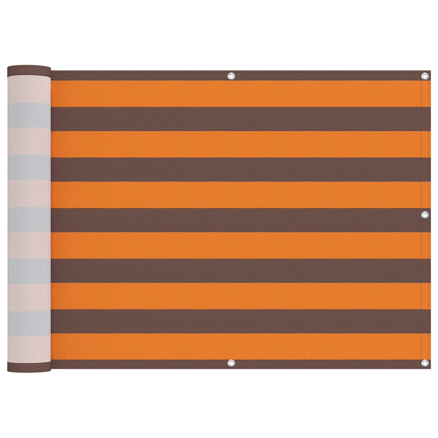 Balcony Screen Orange and Brown 75 x 200 cm