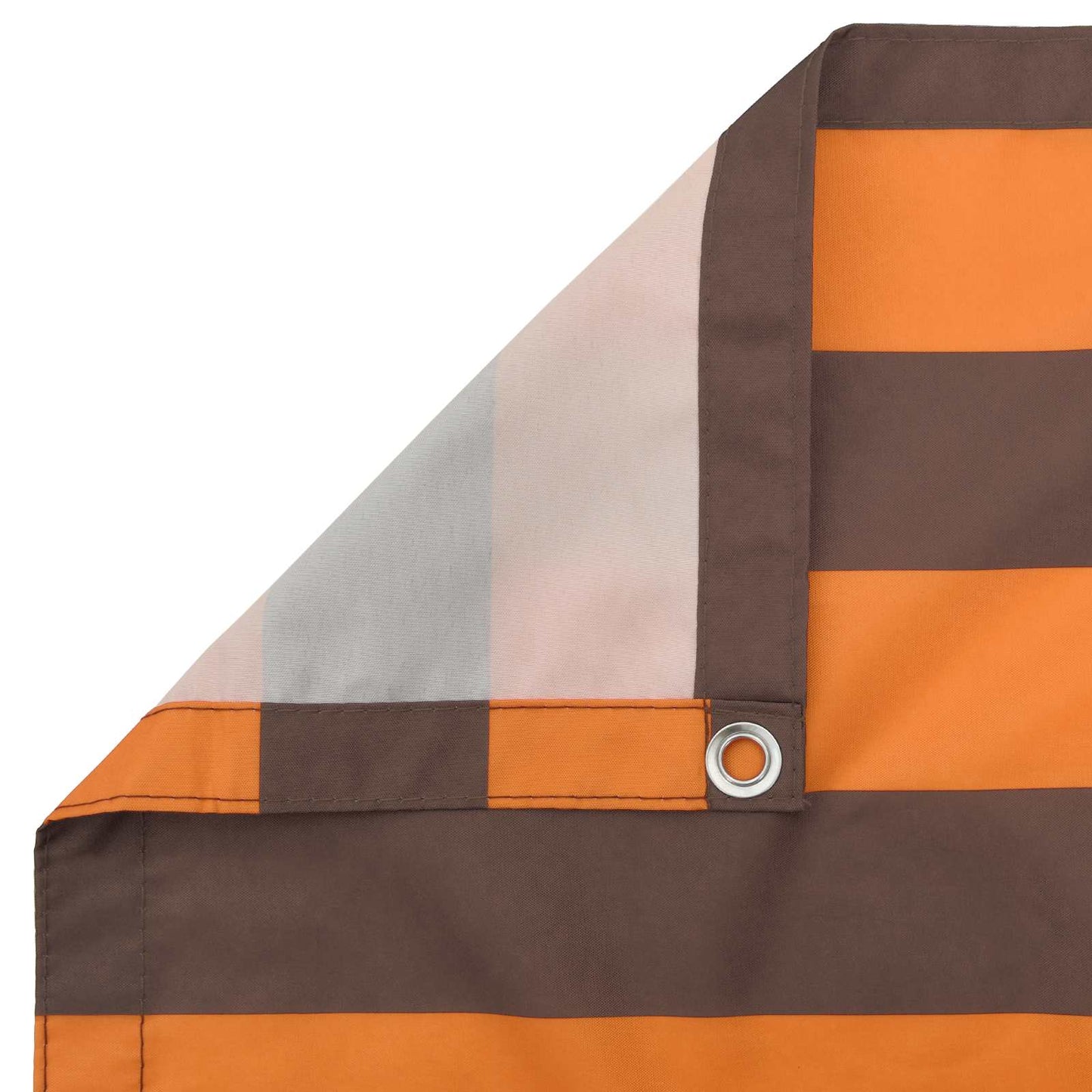 Balcony Screen Orange and Brown 100 x 300 cm Oxford Fabric