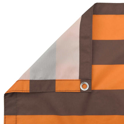 Balcony Screen Orange and Brown 100 x 300 cm Oxford Fabric