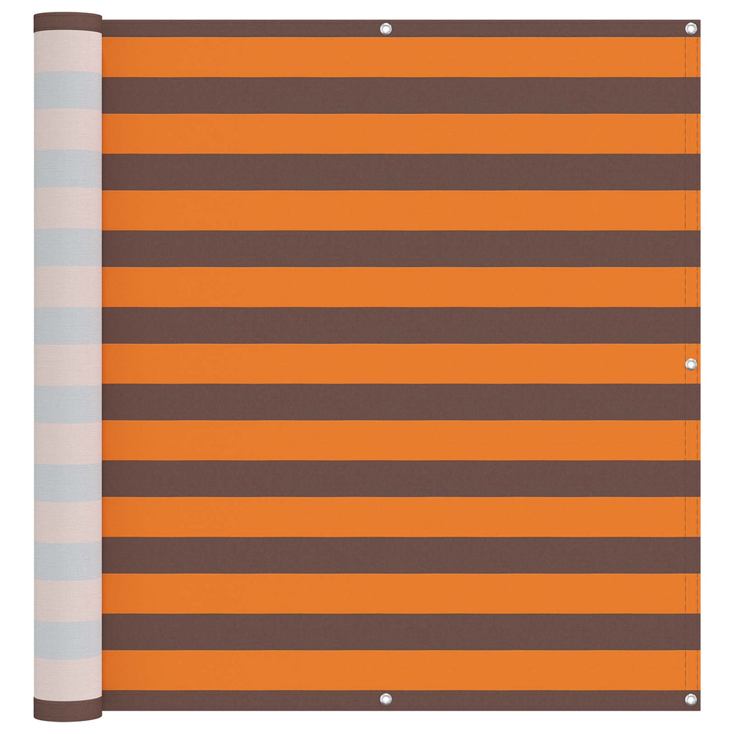 Balcony Screen Orange and Brown 110 x 300 cm Oxford Fabric