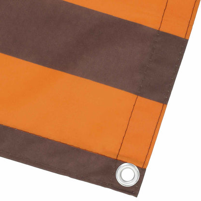 Balcony Screen Orange and Brown 120 x 200 cm