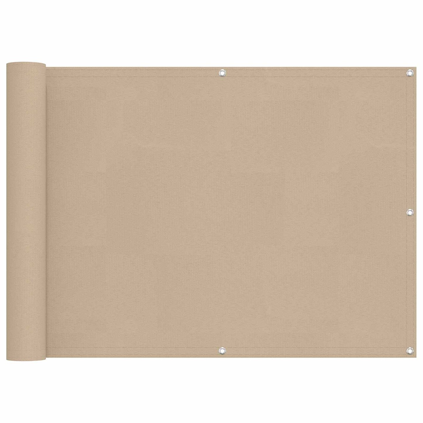 Balcony Screen Beige 75 x 200 cm PU coated oxford alu