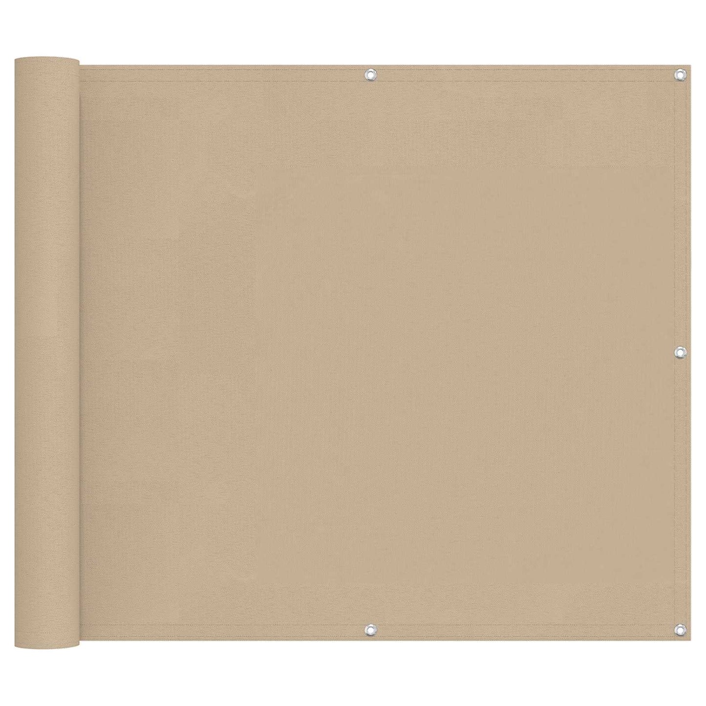 Balcony Screen Beige 100 x 600 cm Oxford Fabric