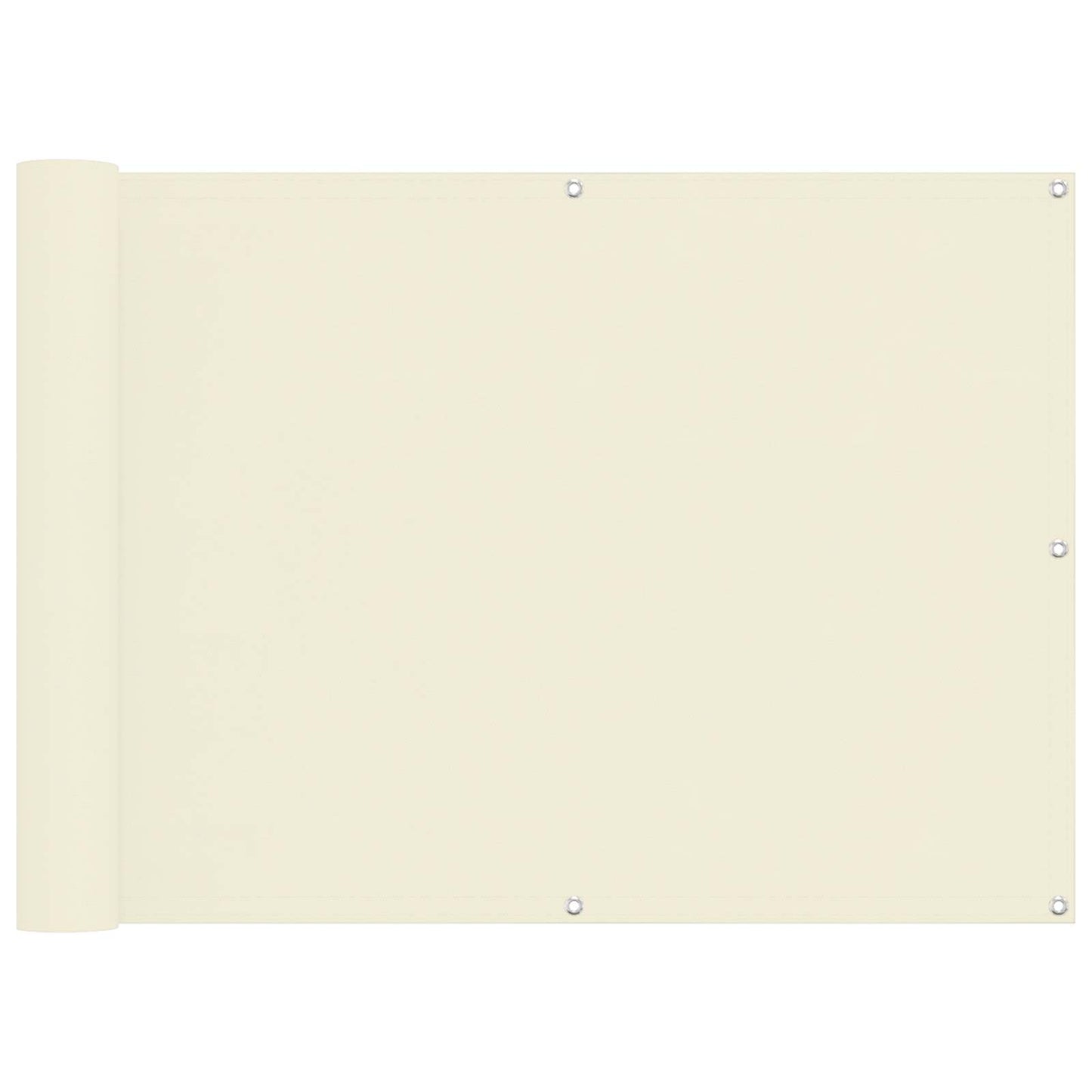 Balcony Screen Cream 75 x 200 cm Oxford Fabric