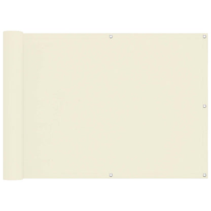 Balcony Screen Cream 75 x 200 cm Oxford Fabric