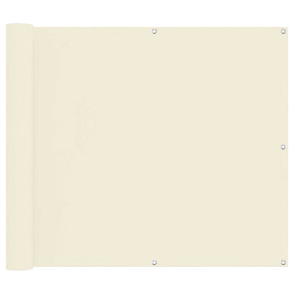 Balcony Screen Cream 100 x 400 cm Oxford Fabric