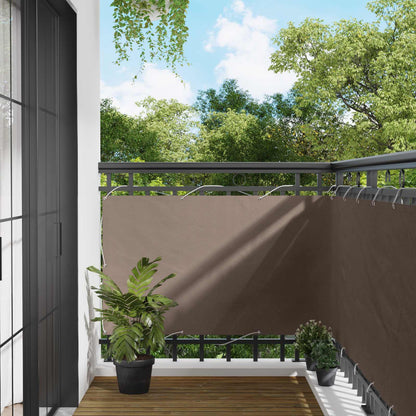 Balcony Screen Taupe 100 x 300 cm Oxford Fabric
