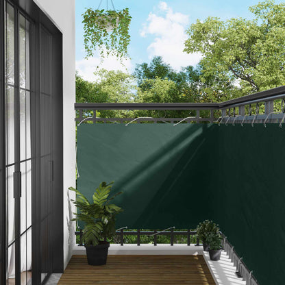 Balcony Screen Dark Green 110 x 500 cm Oxford Fabric