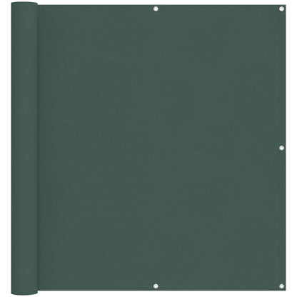 Balcony Screen Dark Green 110 x 500 cm Oxford Fabric