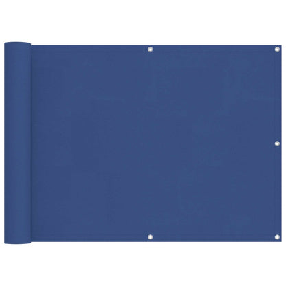 Balcony Screen Blue 75 x 200 cm PU coated oxford alu