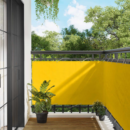 Balcony Screen Yellow 100 x 300 cm Oxford Fabric