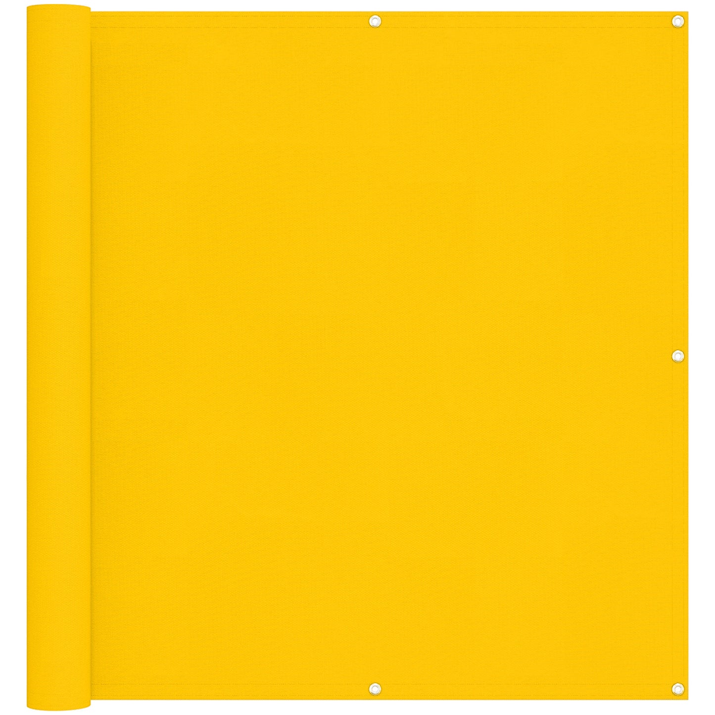 Balcony Screen Yellow 110 x 200 cm Oxford Fabric