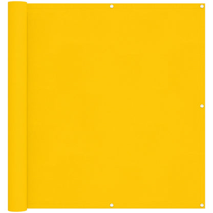 Balcony Screen Yellow 110 x 200 cm Oxford Fabric
