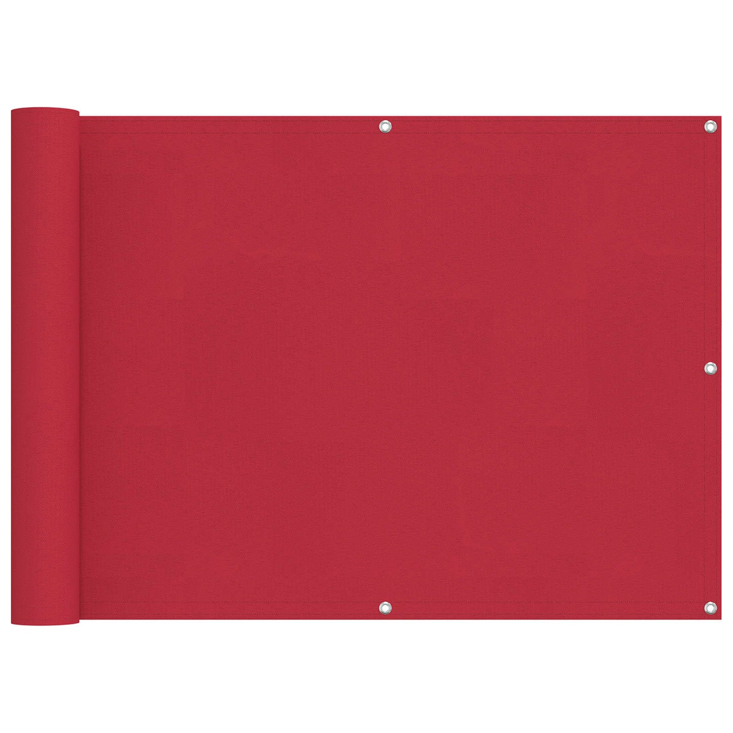 Balcony Screen Red 75 x 200 cm PU coated oxford alu
