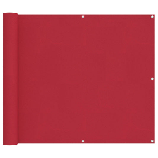 Balcony Screen Red 100 x 200 cm Oxford Fabric