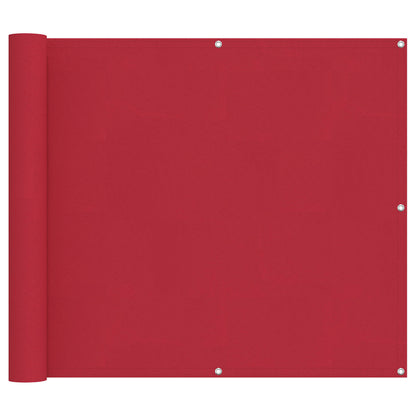 Balcony Screen Red 100 x 700 cm Oxford Fabric