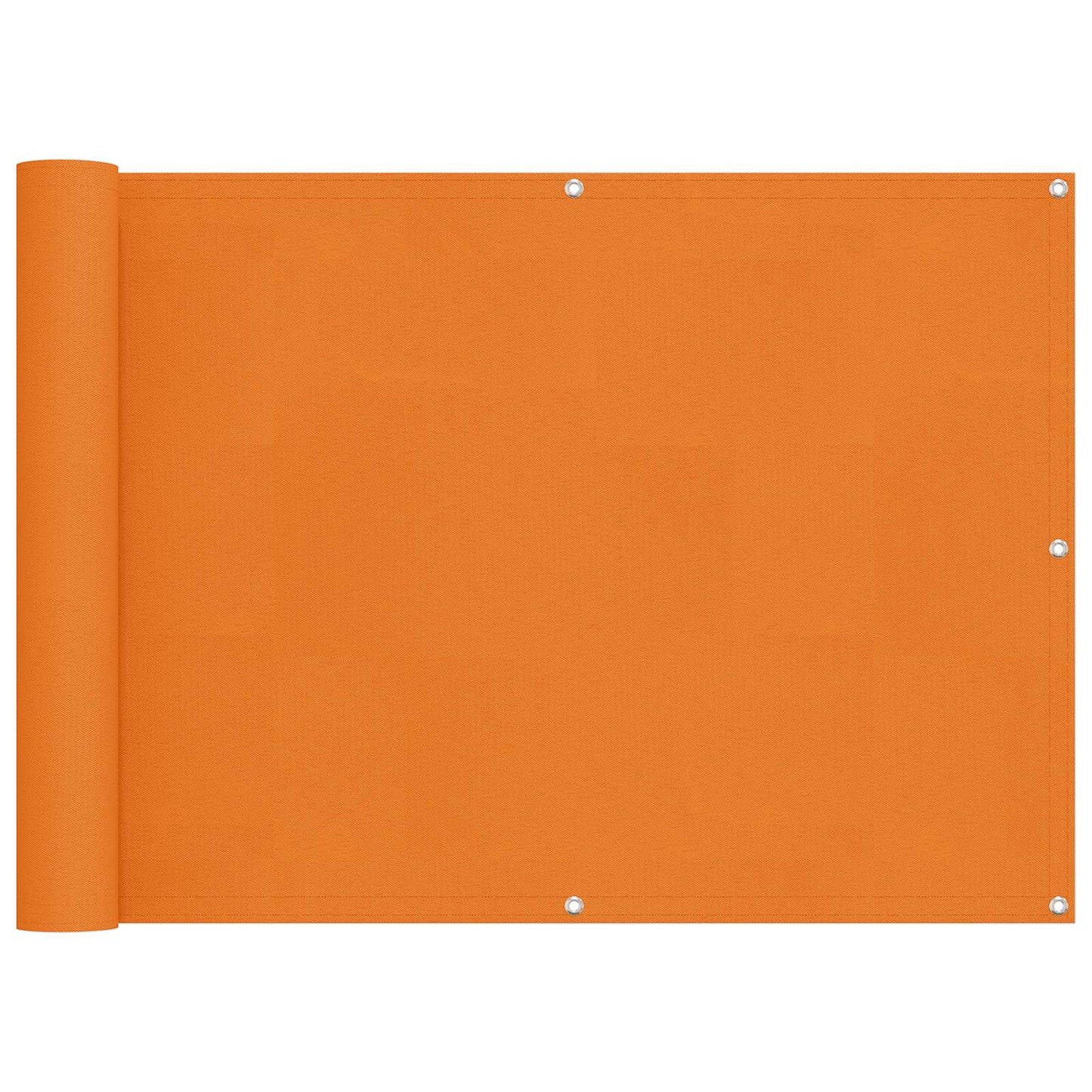 Balcony Screen Orange 75 x 200 cm PU coated oxford alu