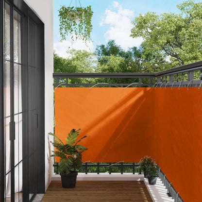 Balcony Screen Orange 110 x 400 cm Oxford Fabric
