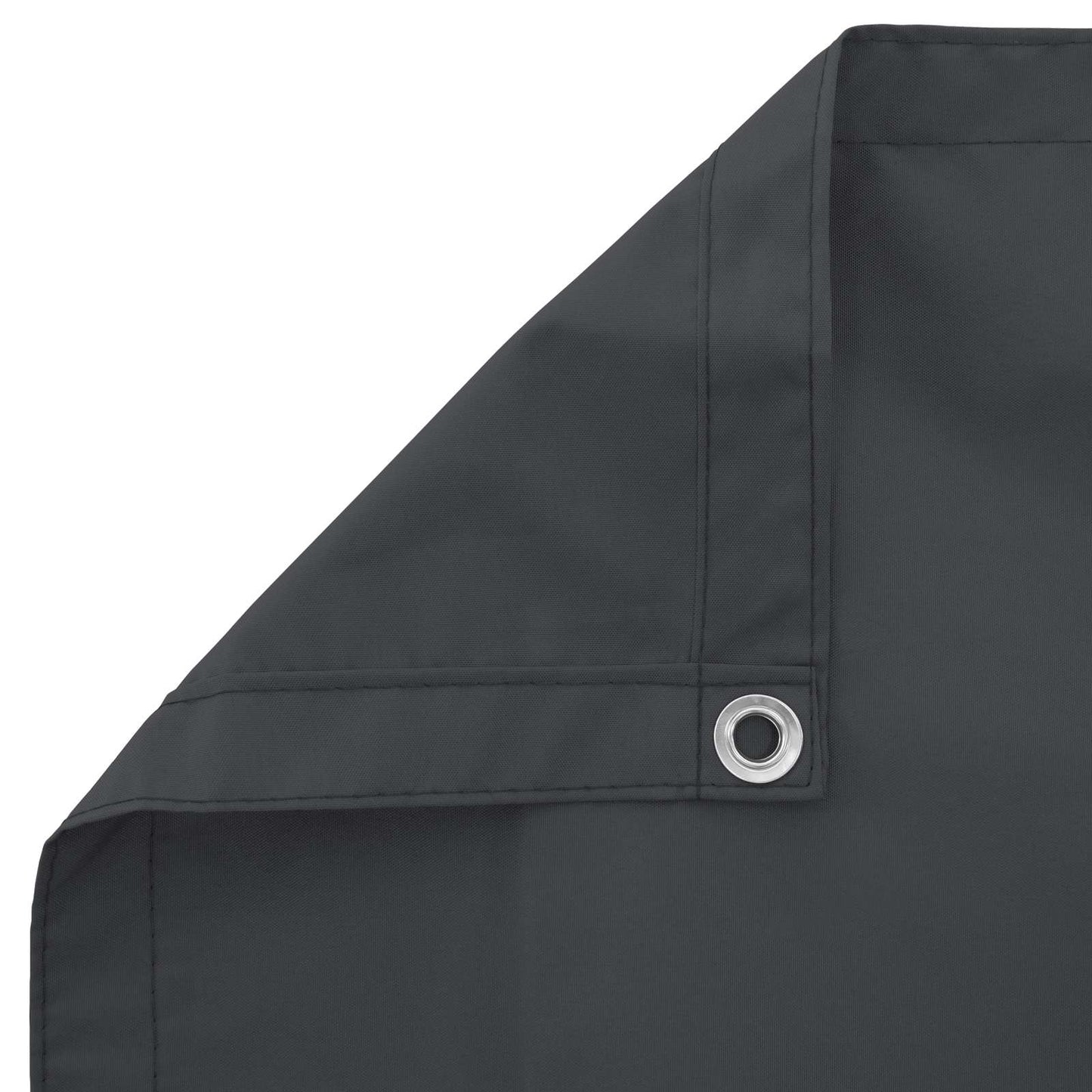 Balcony Screen Black 75 x 200 cm PU coated oxford alu