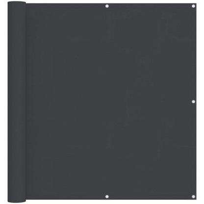 Balcony Screen Black 120 x 200 cm PU coated oxford alu