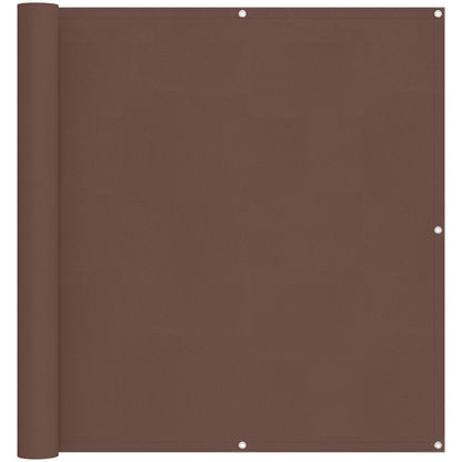 Balcony Screen Brown 110 x 200 cm Oxford Fabric
