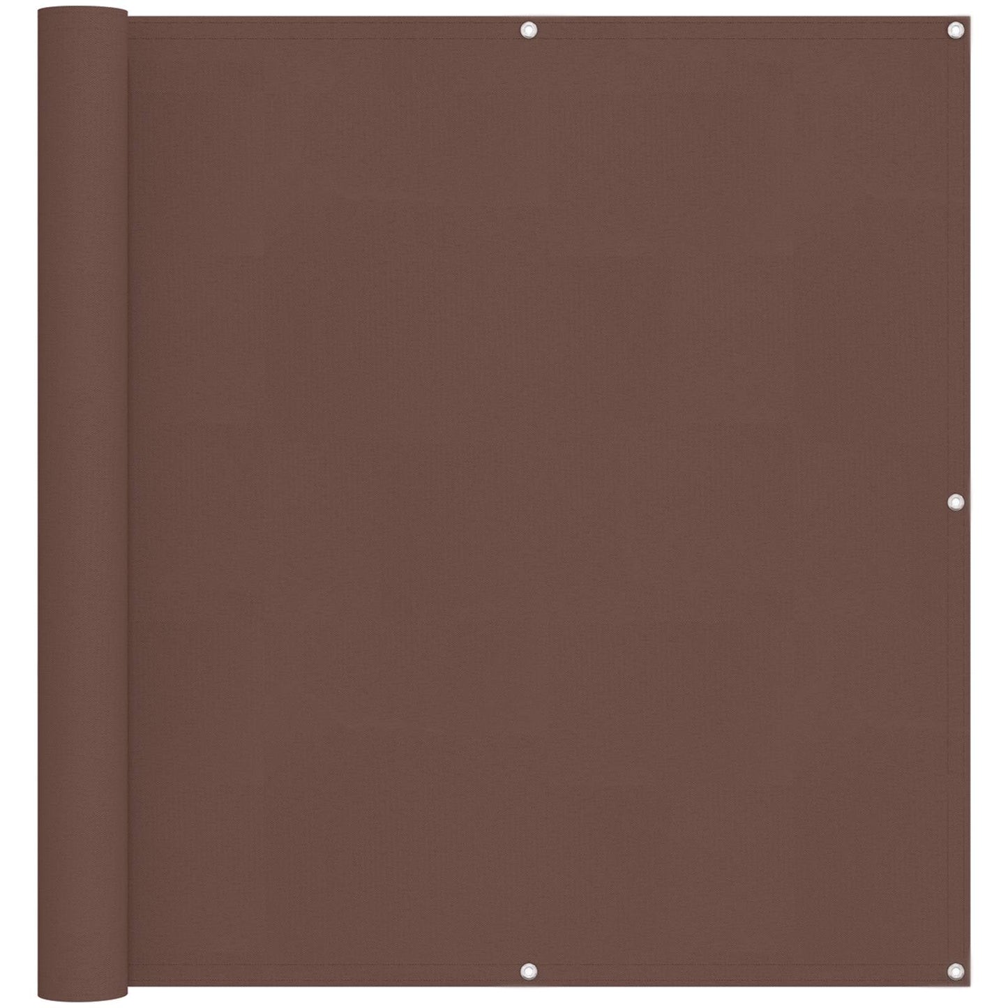 Balcony Screen Brown 110 x 800 cm Oxford Fabric