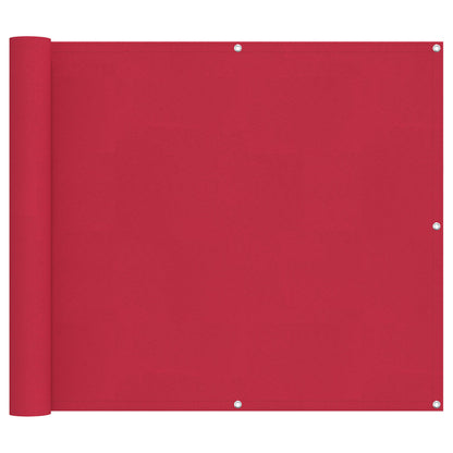 Balcony Screen Burgundy 90 x 600 cm PU coated oxford alu