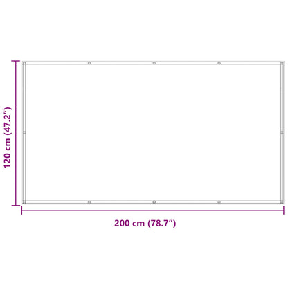 Balcony Screen Burgundy 120 x 200 cm PU coated oxford alu