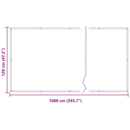 Balcony Screen Burgundy 120 x 1000 cm PU coated oxford alu