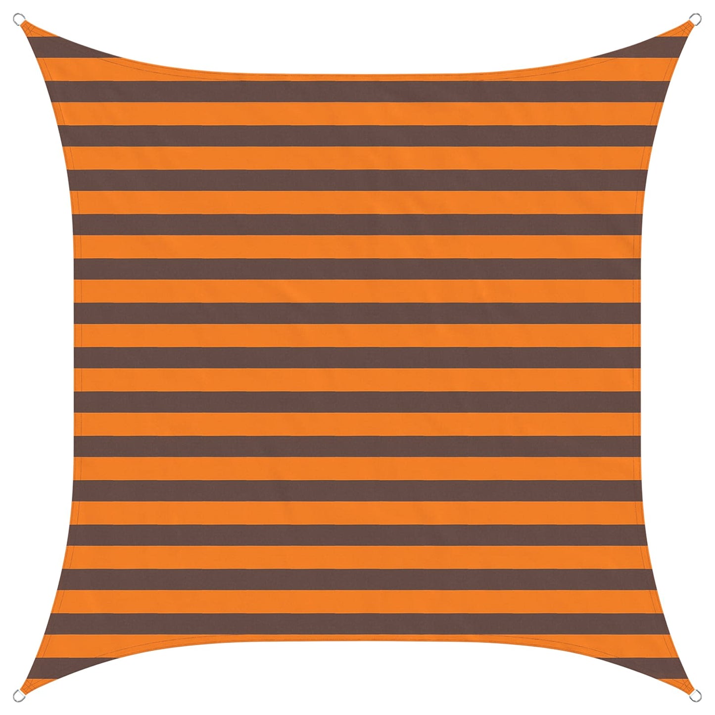 Sun Shade Sail Orange and Brown 2 x 2 m 100% Polyester Oxford