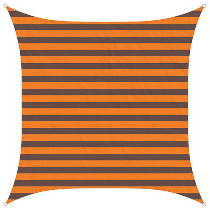 Sun Shade Sail Orange and Brown 2 x 2 m 100% Polyester Oxford