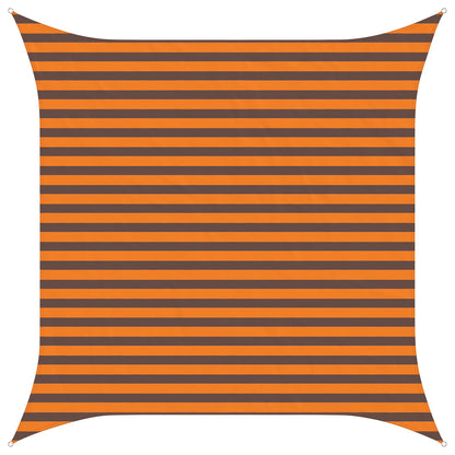 Sun Shade Sail Orange and Brown 3 x 3 m 100% Polyester Oxford