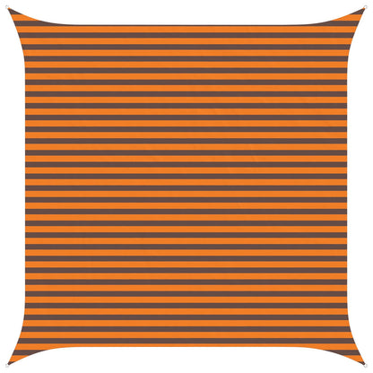 Sun Shade Sail Orange and Brown 4 x 4 m 100% Polyester Oxford