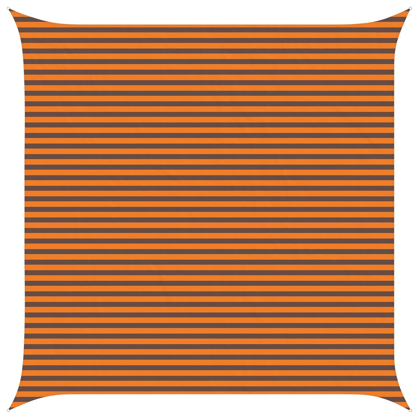 Sun Shade Sail Orange and Brown 5 x 5 m 100% Polyester Oxford