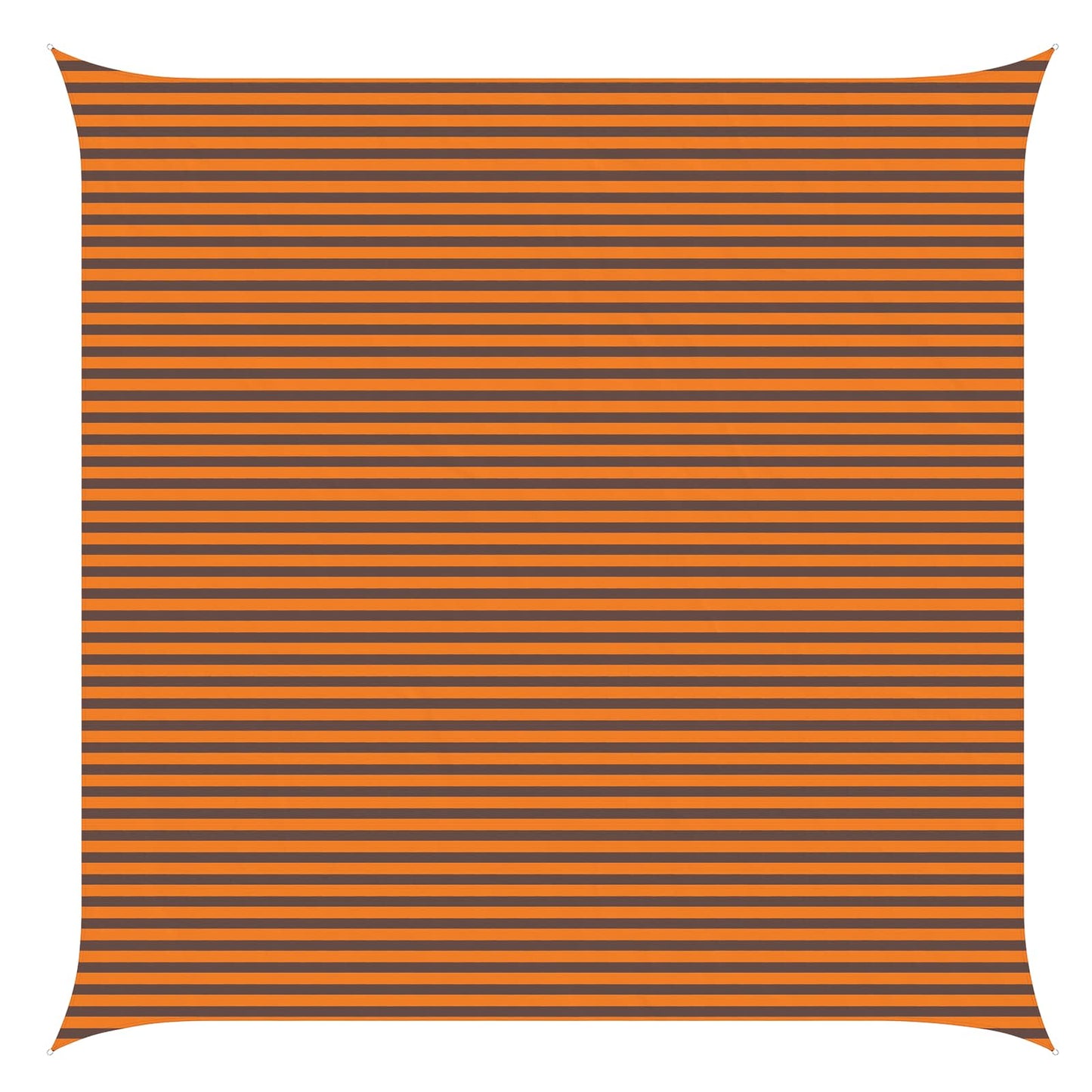Sun Shade Sail Orange and Brown 6 x 6 m 100% Polyester Oxford