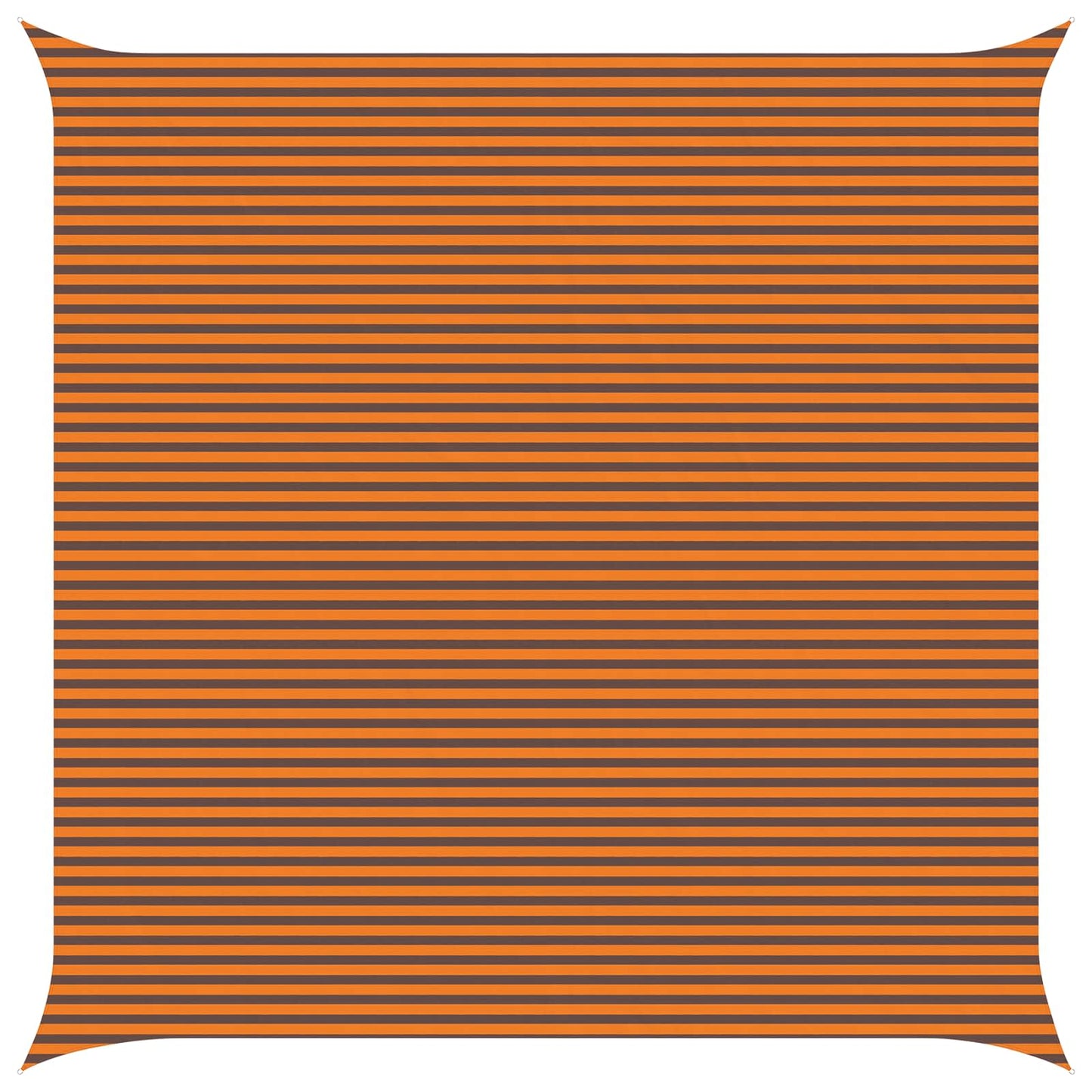 Sun Shade Sail Orange and Brown 7 x 7 m 100% Polyester Oxford