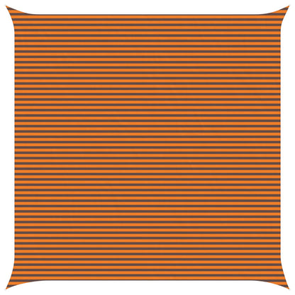 Sun Shade Sail Orange and Brown 7 x 7 m 100% Polyester Oxford