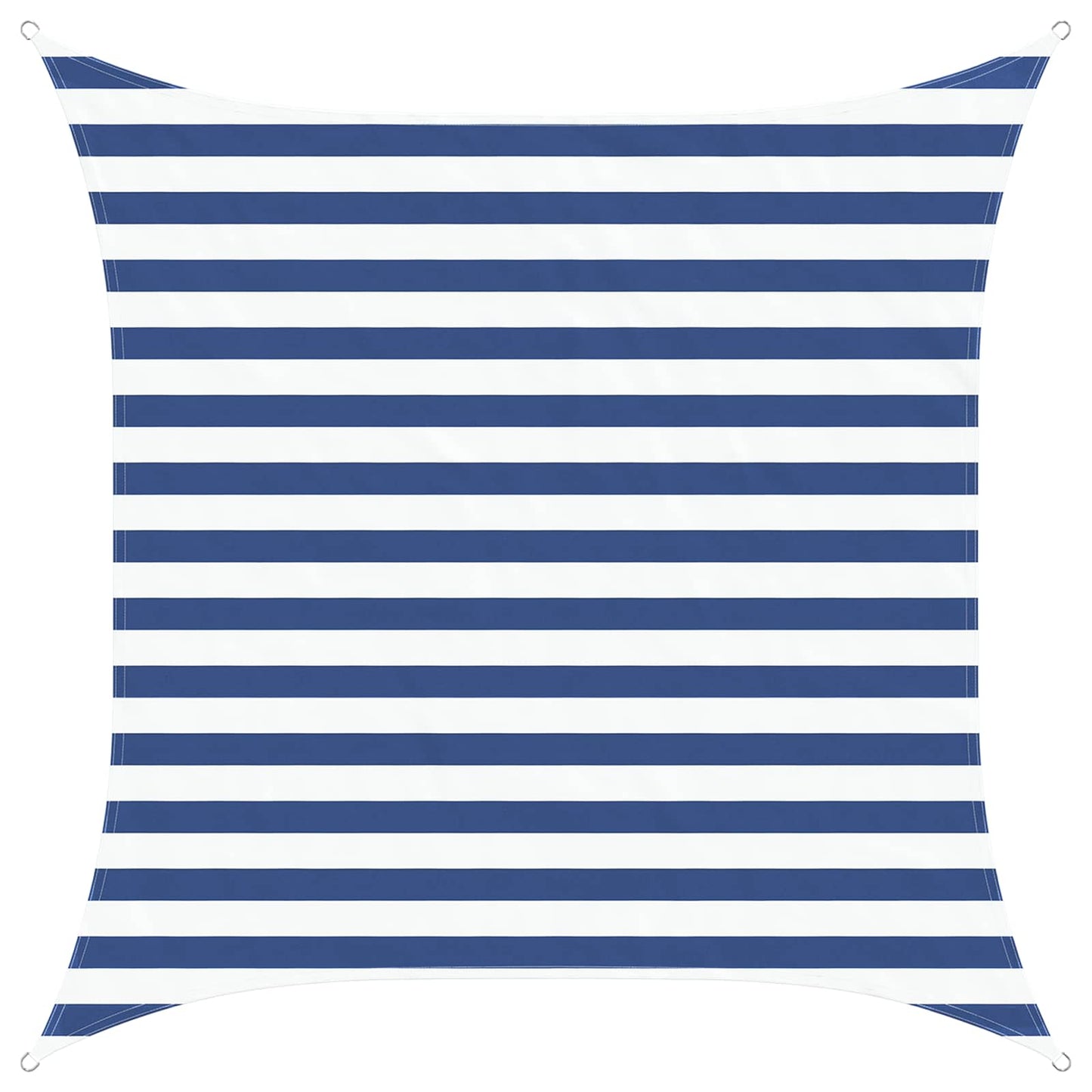 Sun Shade Sail Blue and White 2 x 2 m 100% Polyester Oxford