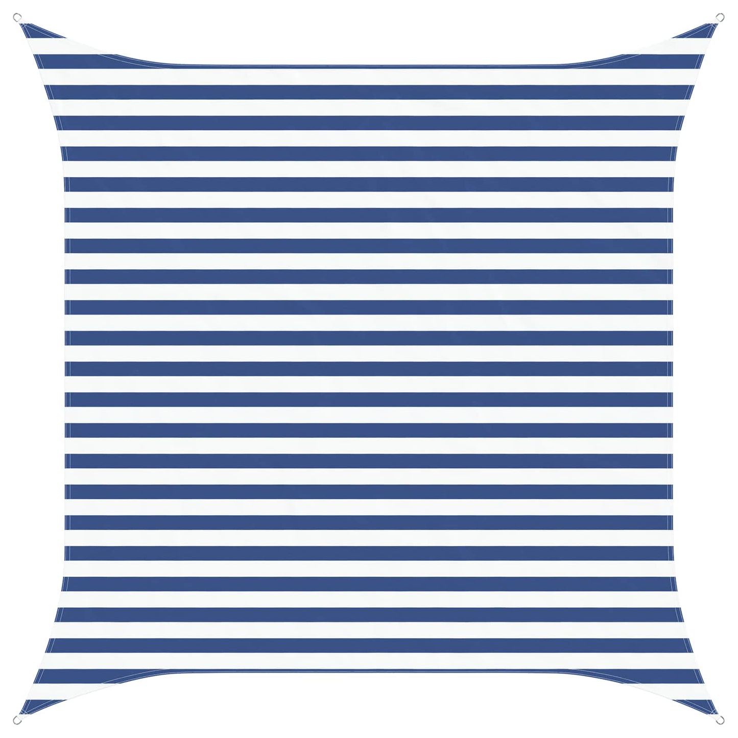 Sun Shade Sail Blue and White 3 x 3 m 100% Polyester Oxford